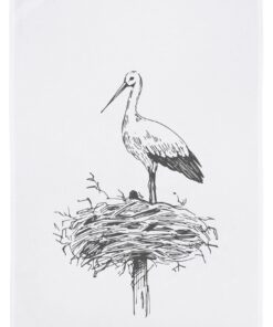 Geschirrtuch Storch